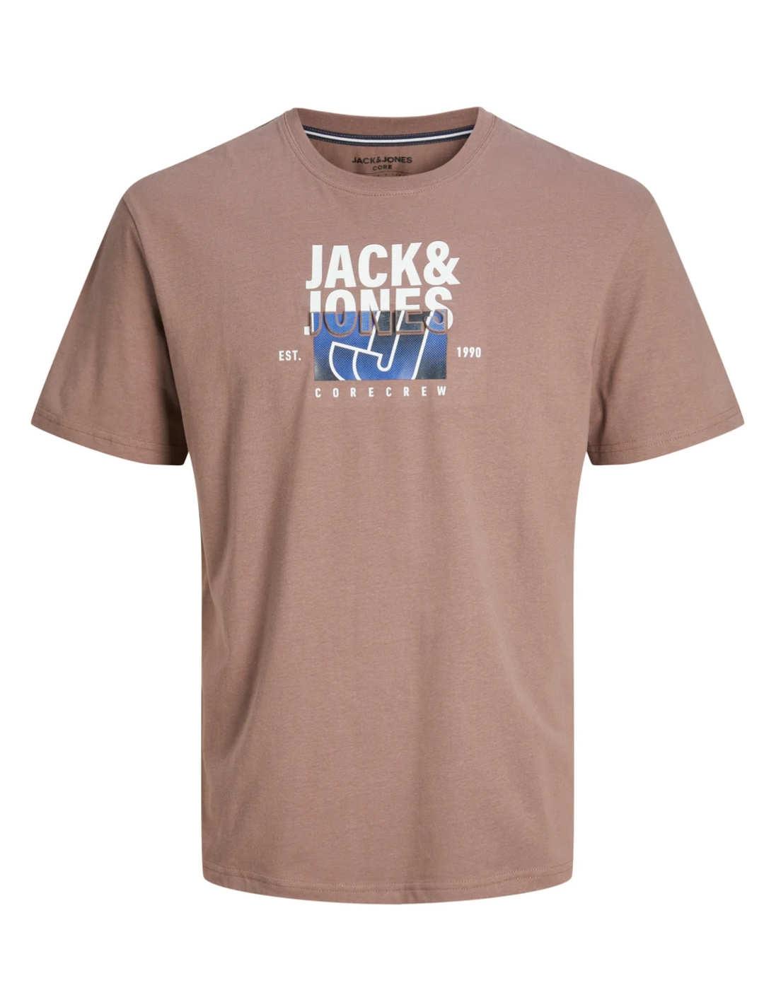 Camiseta Jack&Jones Jean beige manga corta para hombre