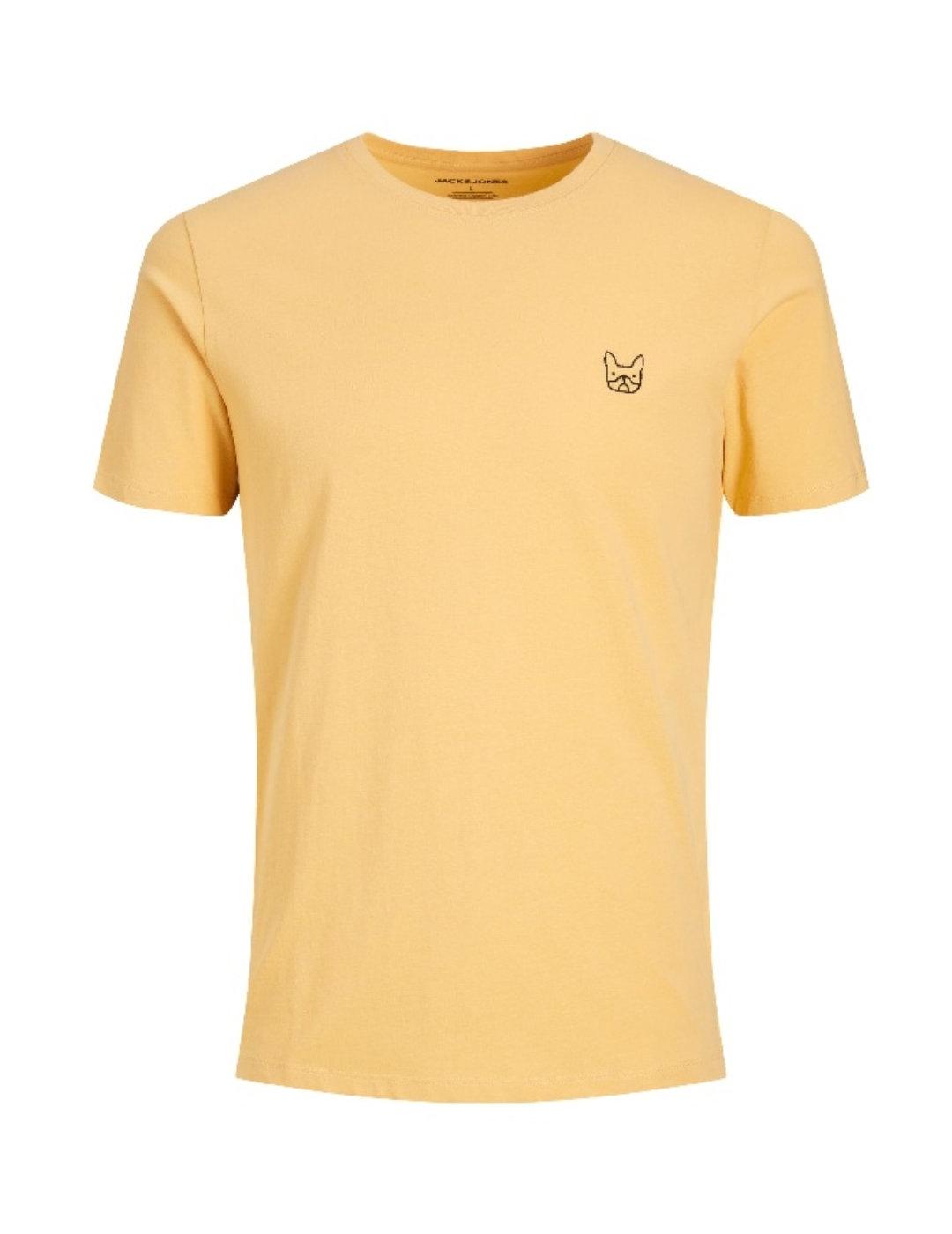 Camiseta Jack&Jones Basic amarillo manga corta para hombre