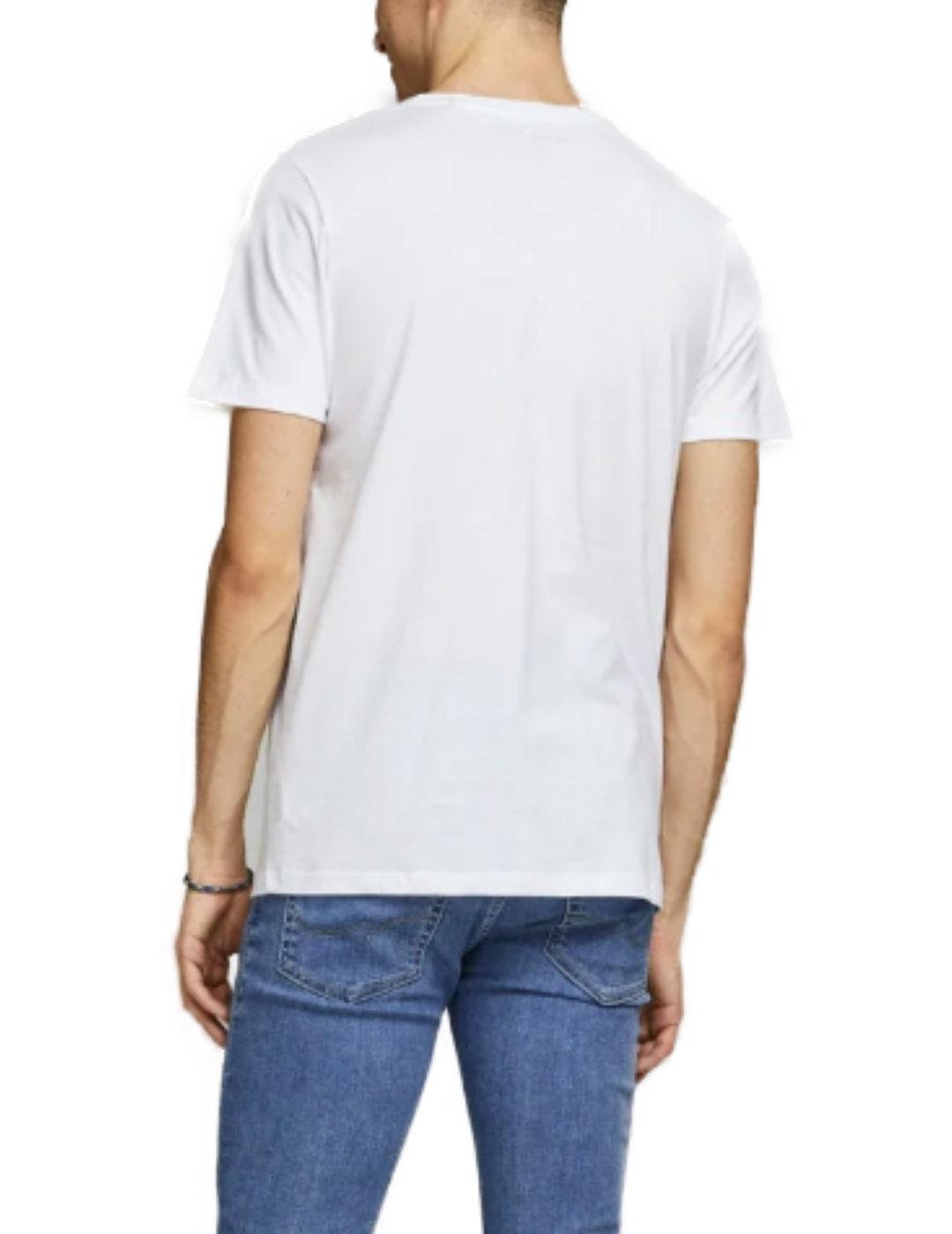Camiseta Jack&Jones Basic blanco manga corta para hombre