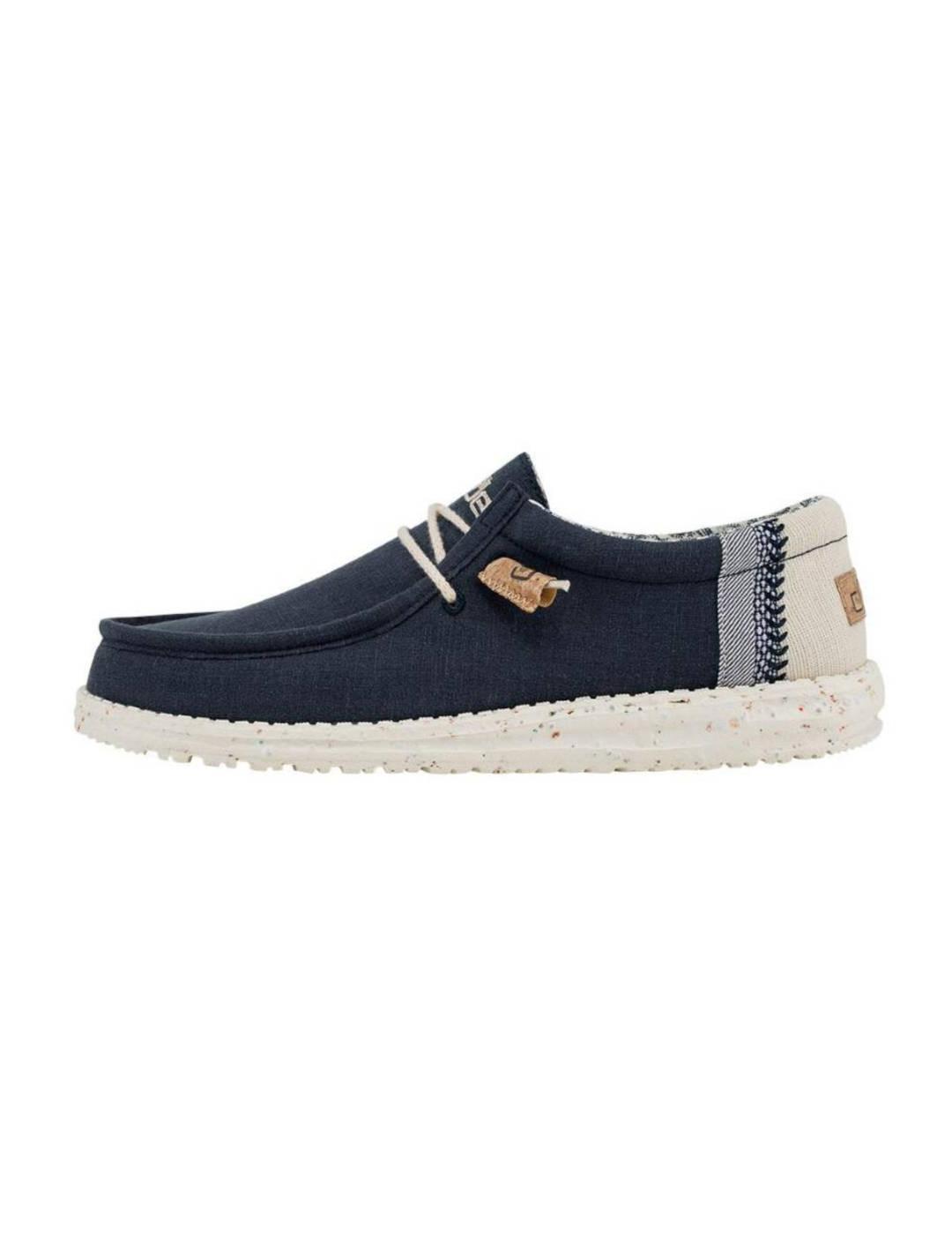 Mocasines HeyDude azul marino para hombre