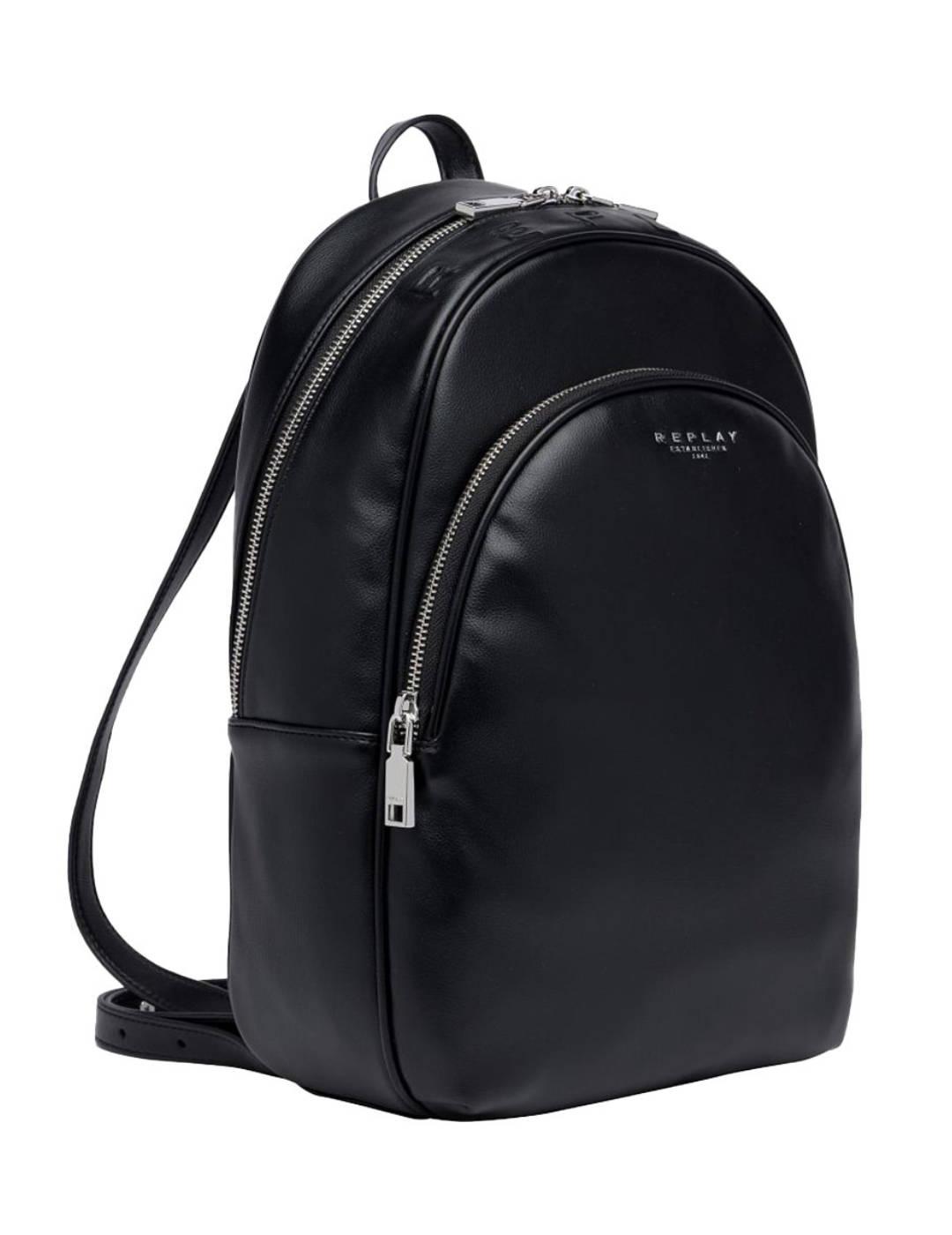 Mochila Replay negro para mujer-c