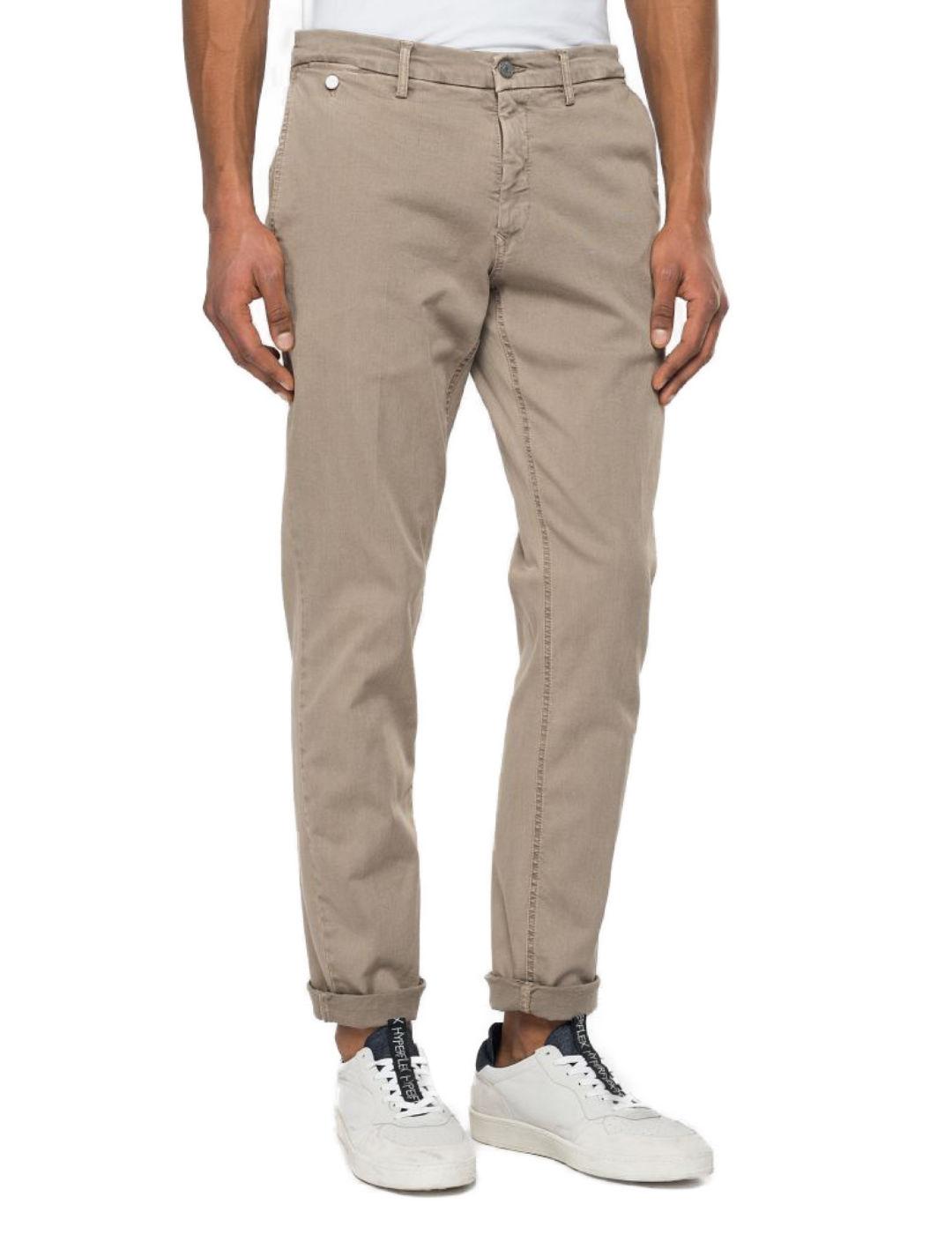 Pantalón Replay Benni chino beige de hombre