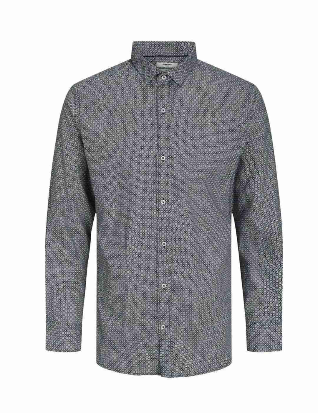 Camisa Jack&Jones Sandic azul estampada para hombre