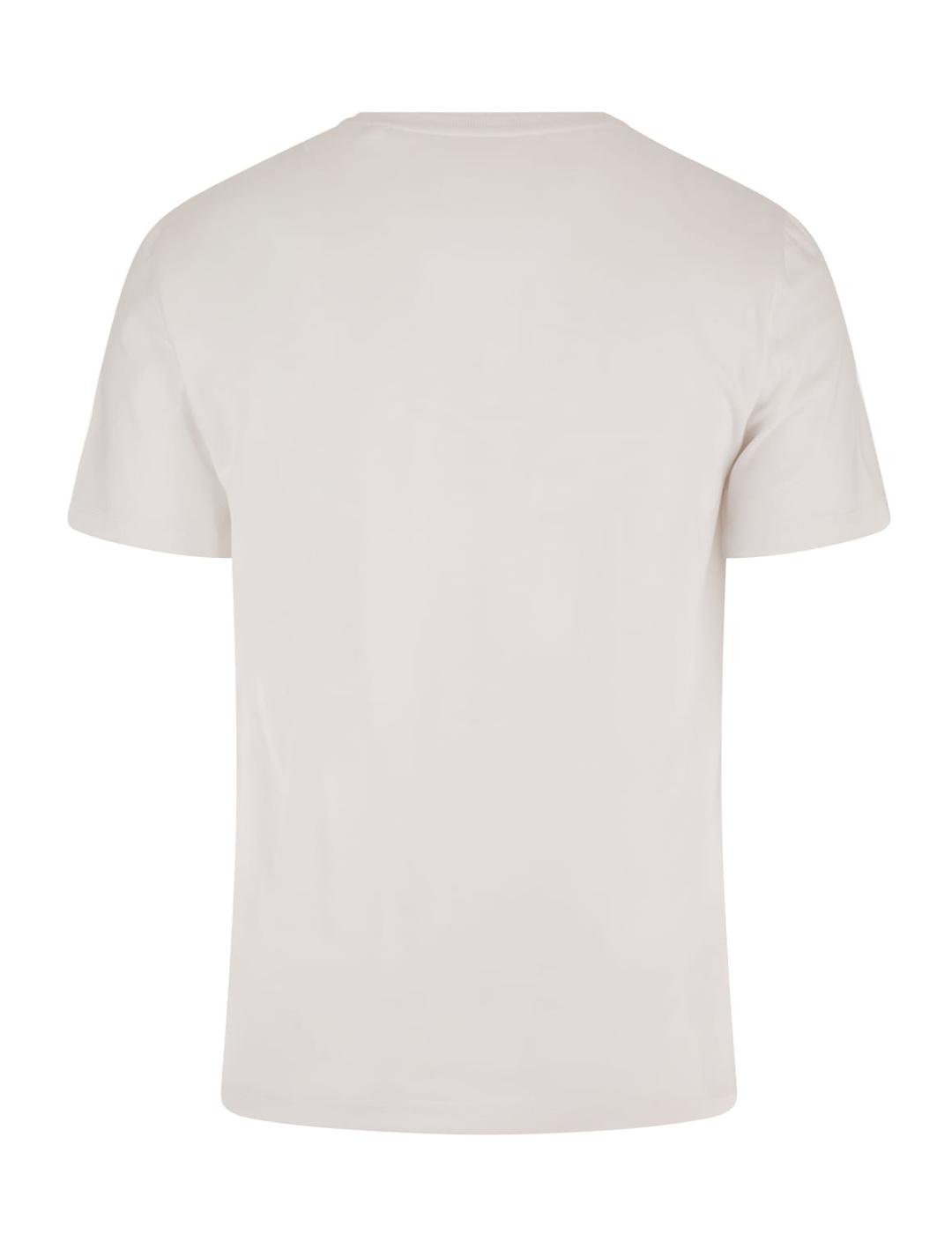 Camiseta Guess triangulo blanca manga corta para hombre