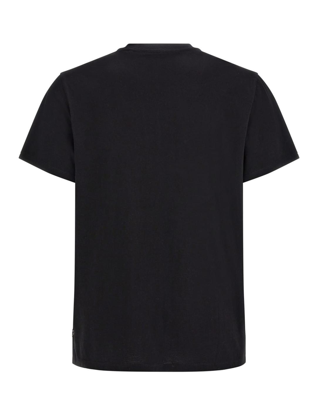 Camiseta Guess Reflective negra manga corta para hombre