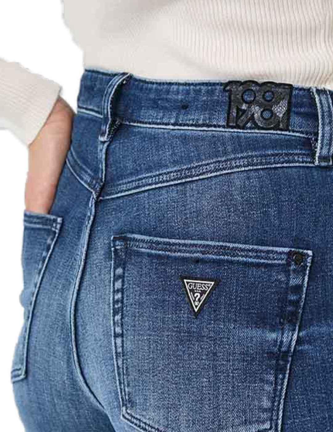 Pantalón vaquero Guess boot cut marino para mujer