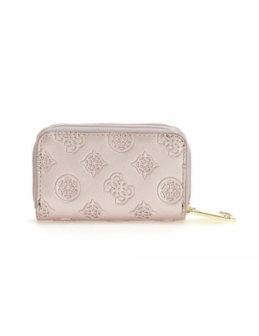 Cartera Guess doble rosa estampada para mujer