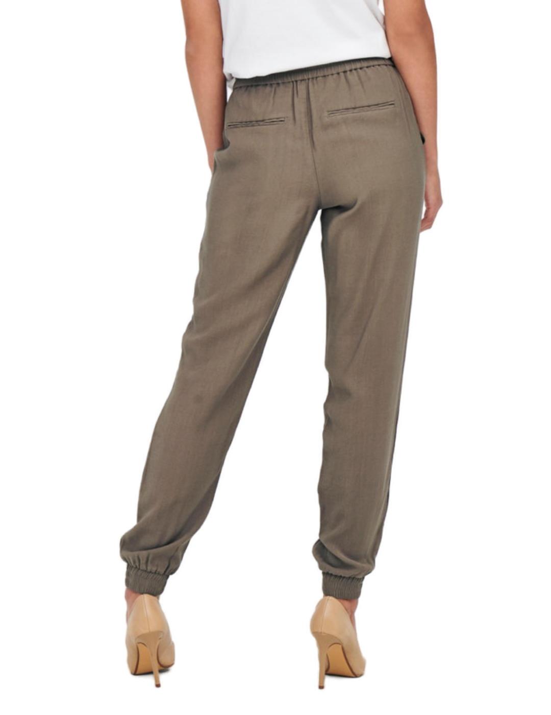 Pantalon jogger on sale mujer beige