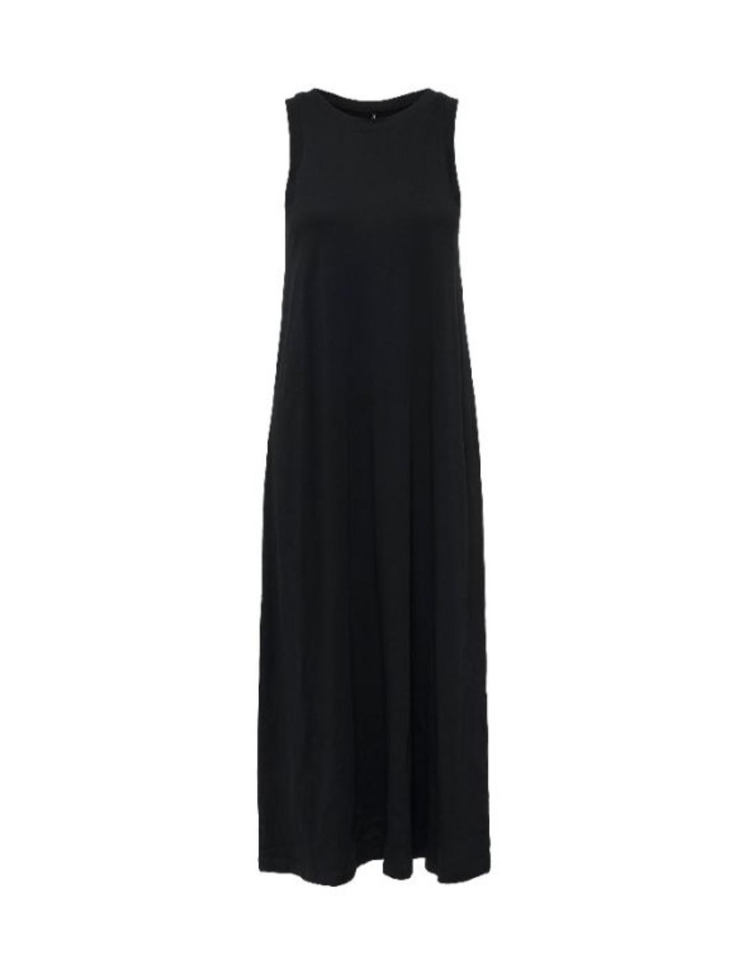 Vestido Only May largo negro sin mangas para mujer