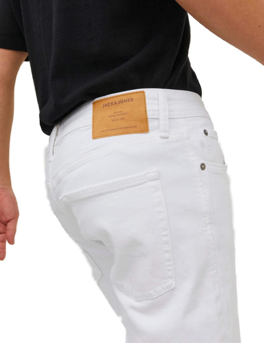 Pantalón vaquero Jack&Jones Glenn blanco botones para hombre