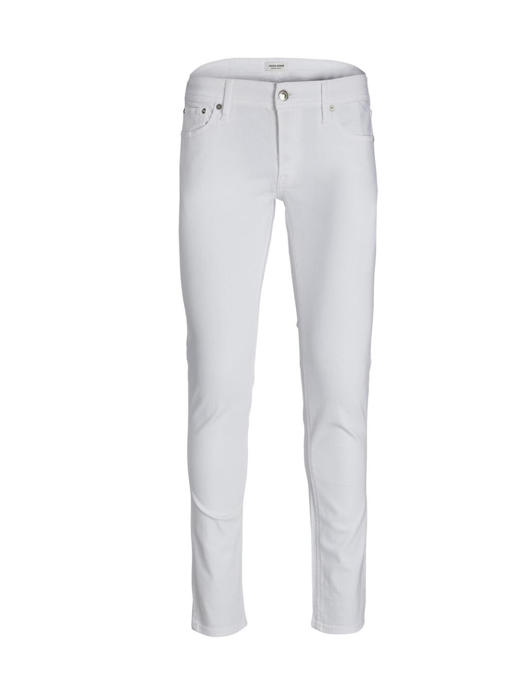 Pantalón vaquero Jack&Jones Glenn blanco botones para hombre