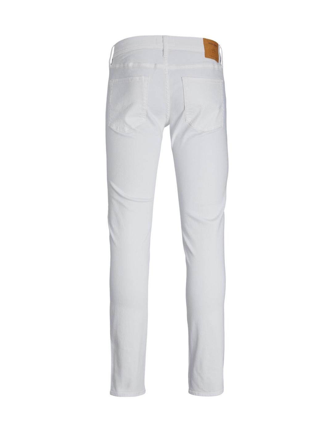 Pantalón vaquero Jack&Jones Glenn blanco botones para hombre