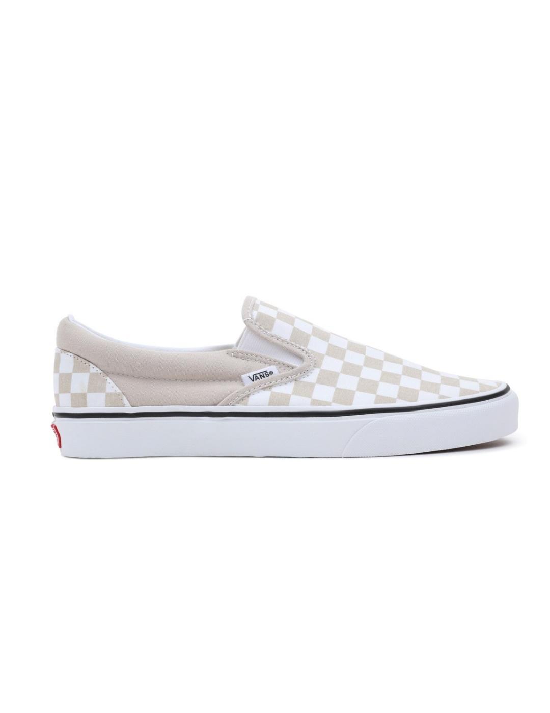 Zapatillas Vans Classic Slip-On beige ajedrez unisex