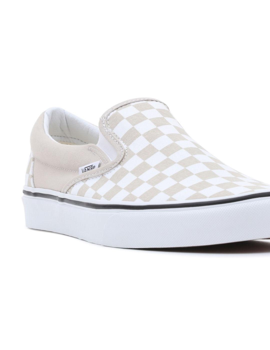 Zapatillas Vans Classic Slip-On beige ajedrez unisex