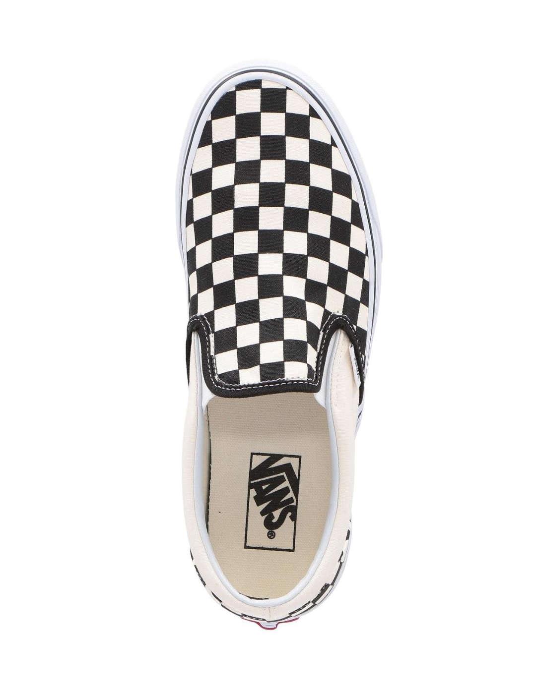 Zapatillas Vans Classic Slip-On negras ajedrez unisex