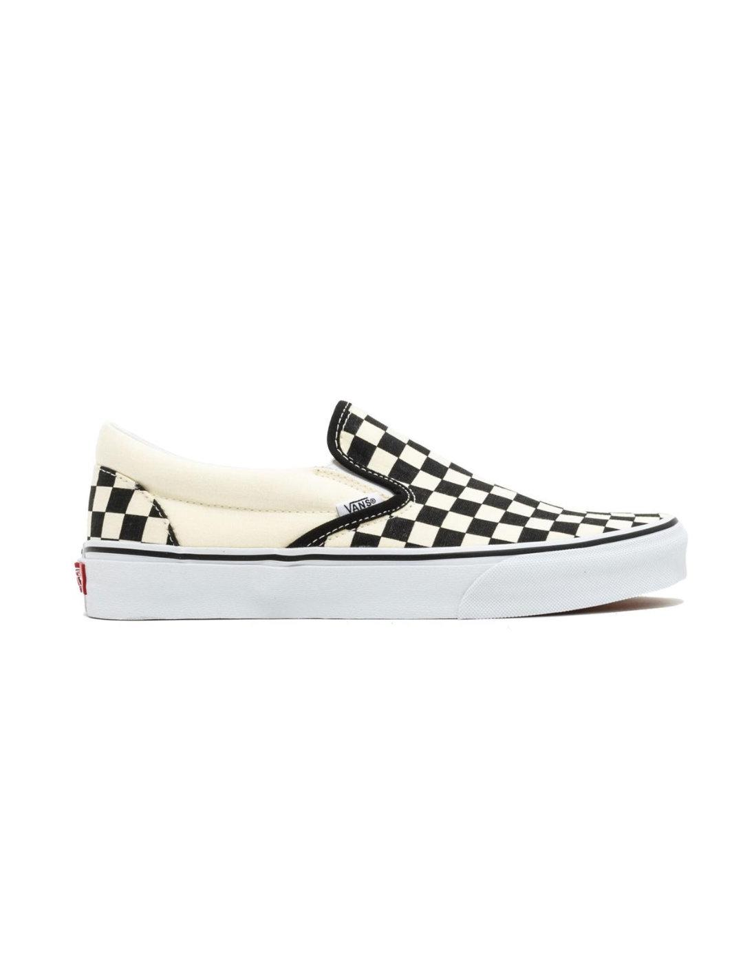 Zapatillas Vans Classic Slip-On negras ajedrez unisex
