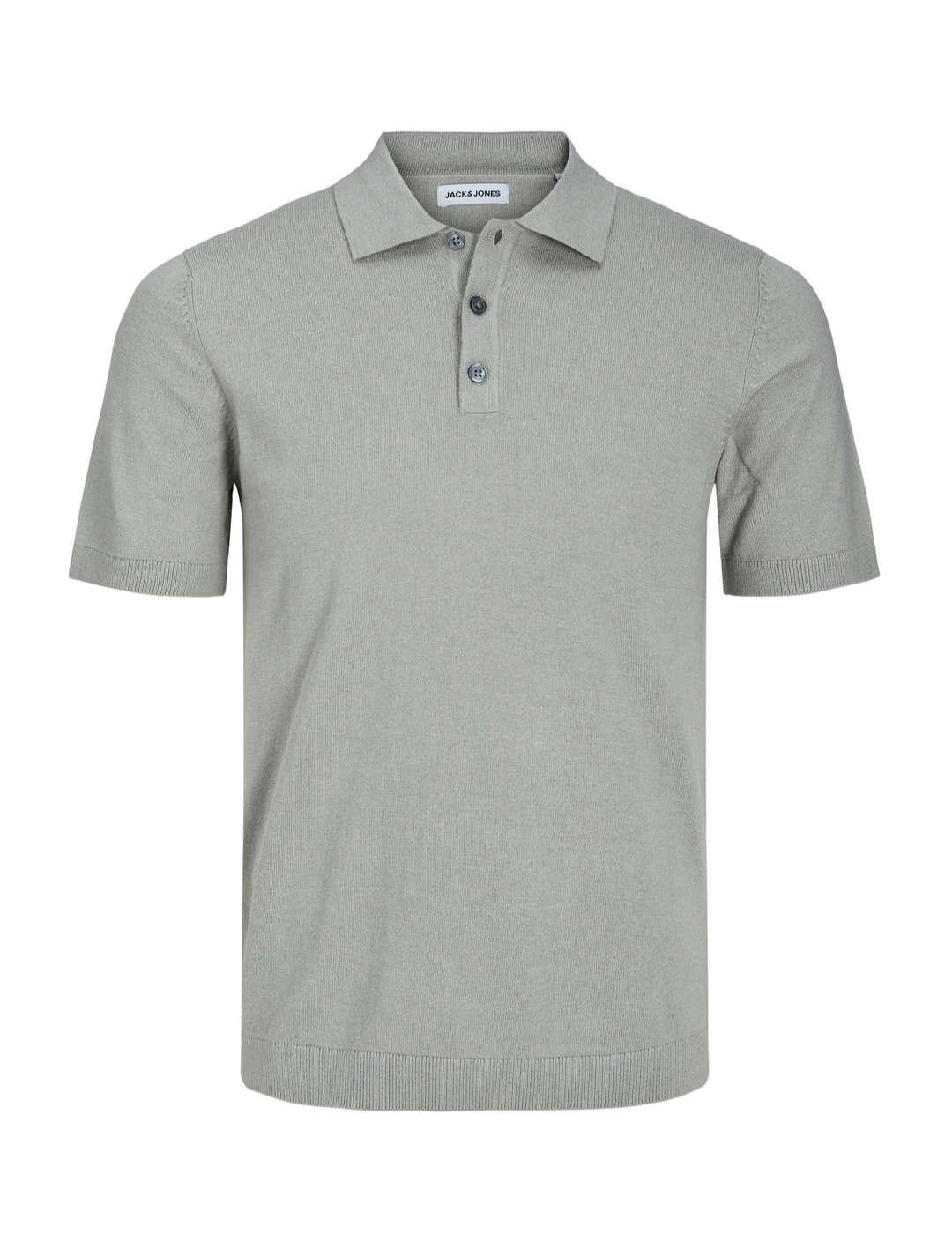 Polo Jack&Jones Emil verde agua de punto para hombre