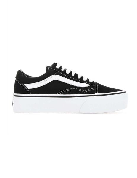 Vans Old plataforma negro/blanco unisex