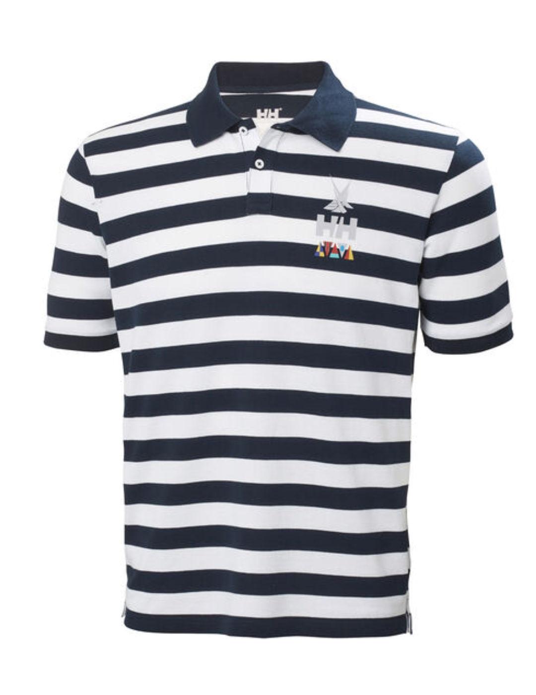 Polo Helly Hansen Koster azul marino rayas para hombre