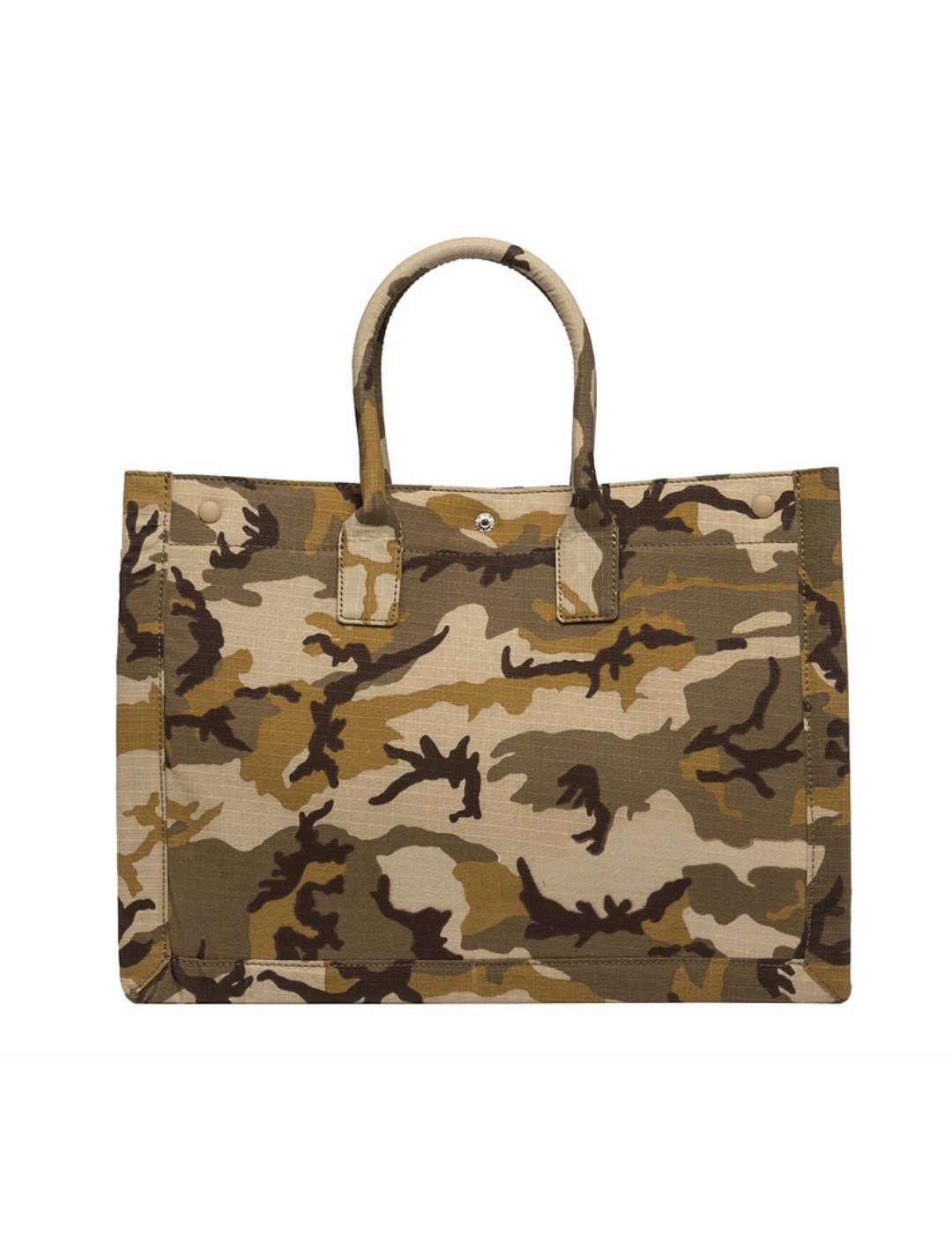Bolso Replay shopper tonos verdes estampado militar pedrería