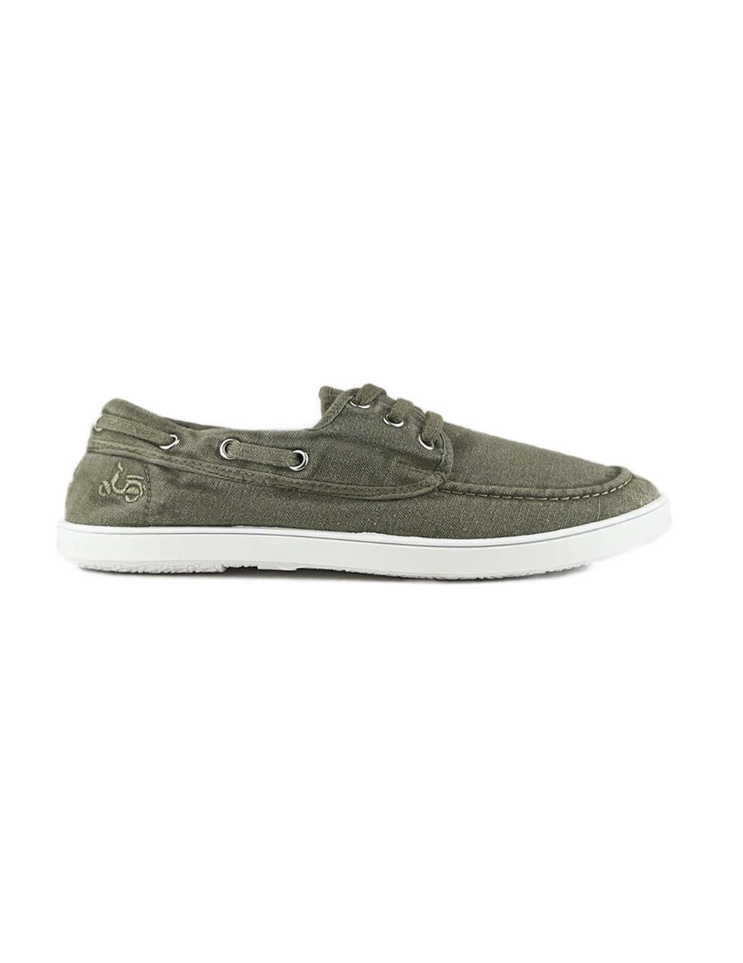 Zapatilla nautica Scotta verde para hombre
