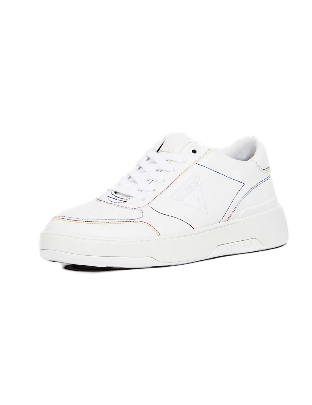 Zapatilla Guess Miles blanca baja para mujer