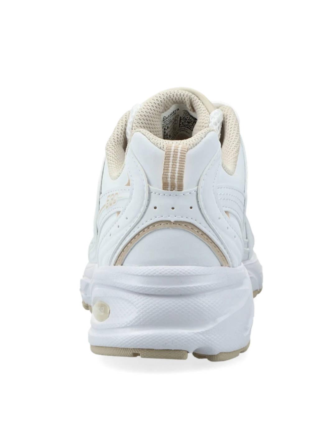 Zapatillas New Balance MR530SYA blanca y beige unisex