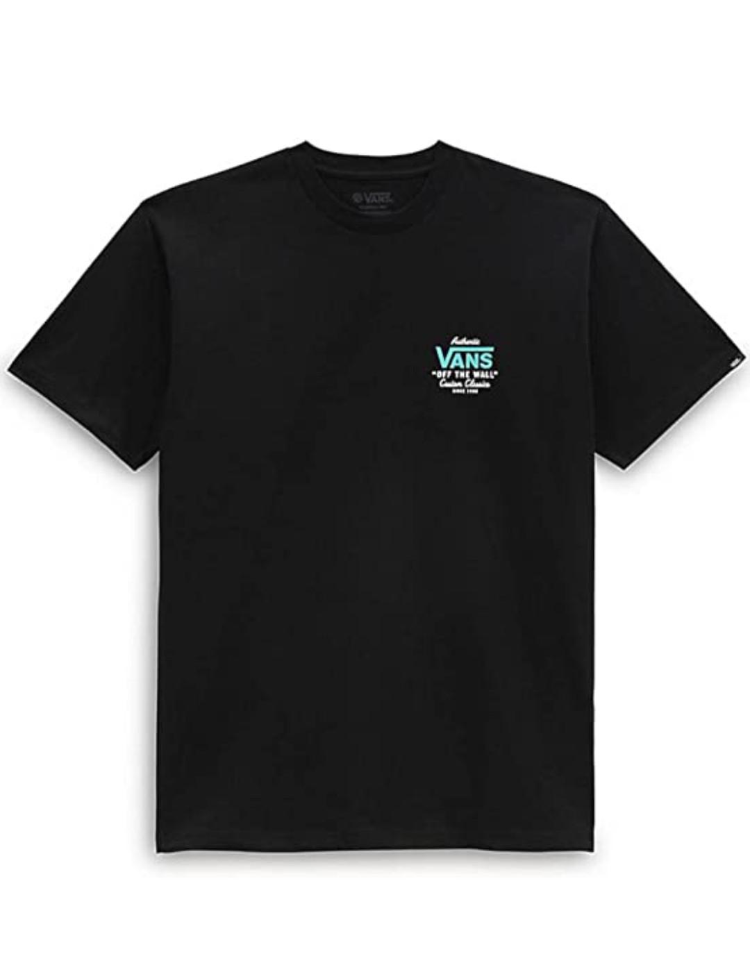 Camiseta Vans Holder negra estampado espalda de hombre