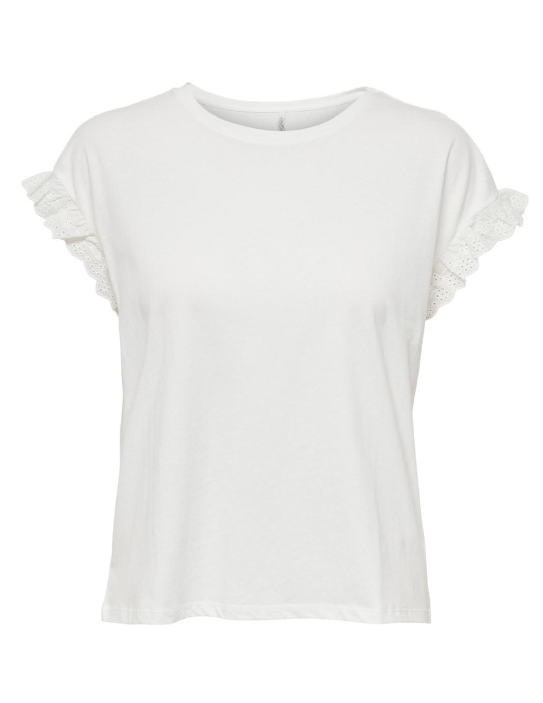 Camiseta Only Iris blanco manga corta para mujer