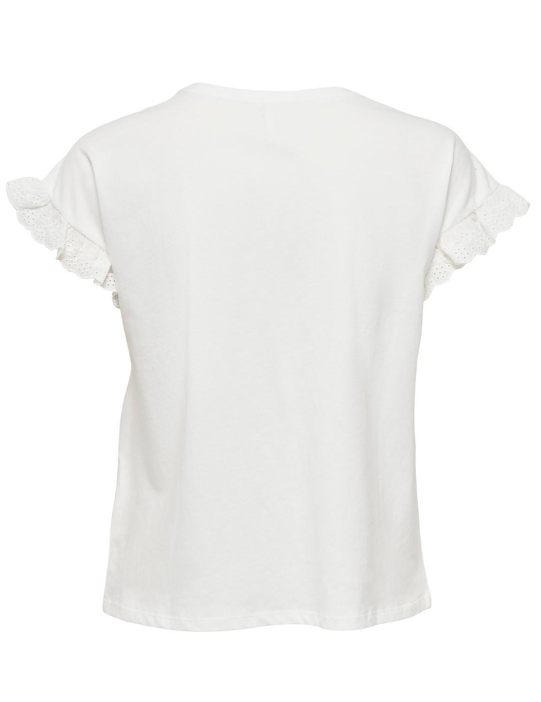 Camiseta Only Iris blanco manga corta para mujer