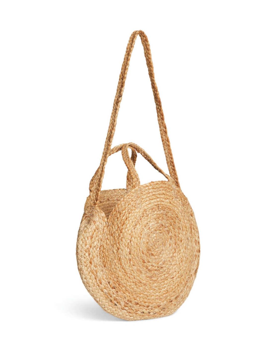 Bolso Vila Petra beige de yute para mujer