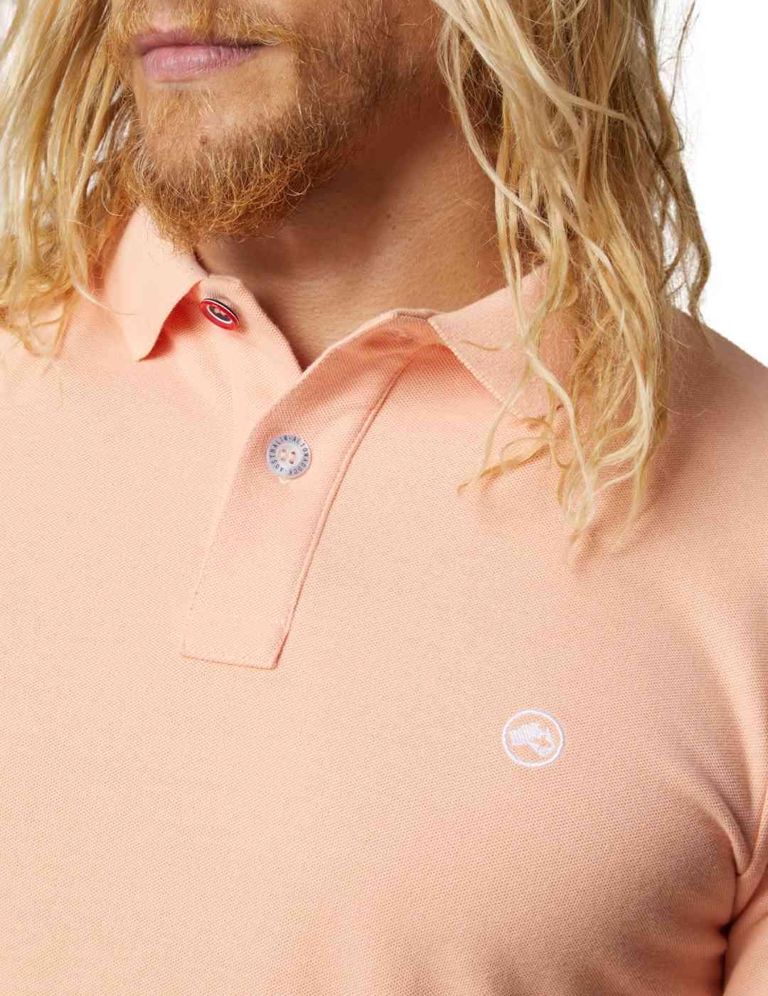 Polo Altonadock salmón algodón para hombre -c