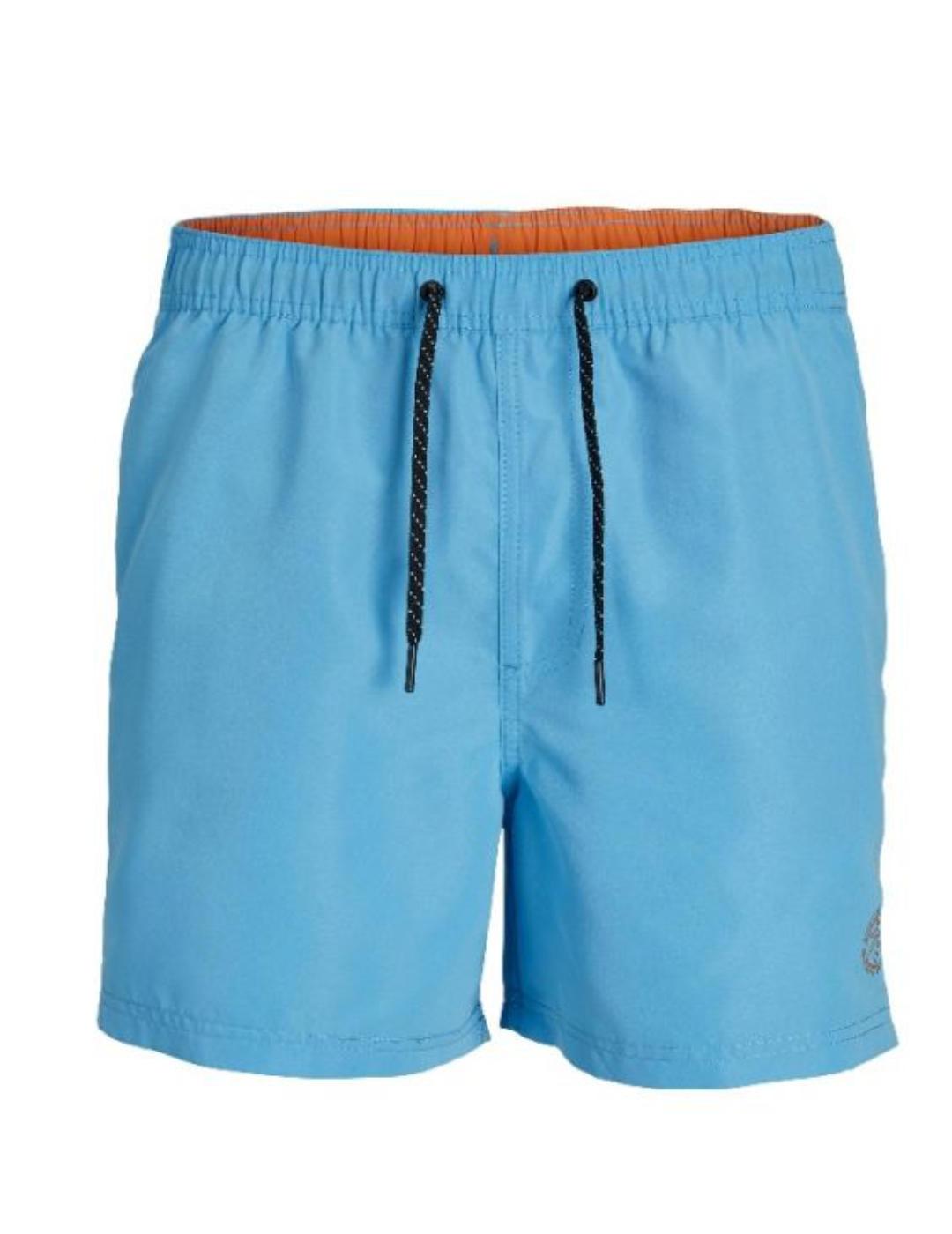 Bañador Jack&Jones Tfiji celeste de hombre