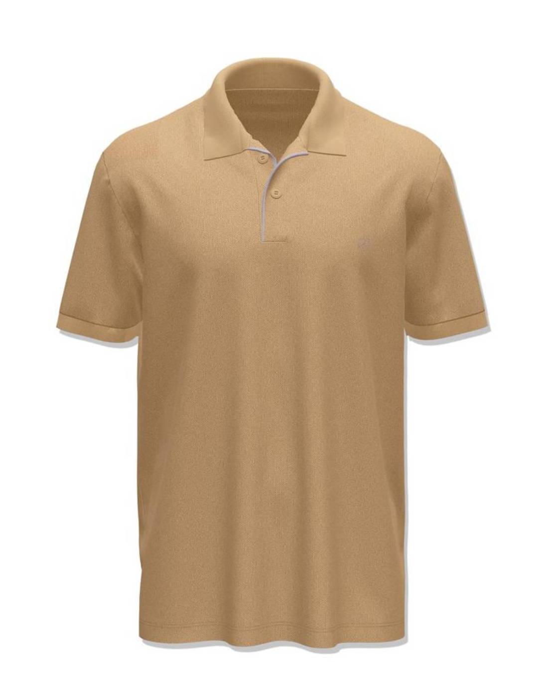 Polo Jack&Jones Sainz camel manga corta para hombre