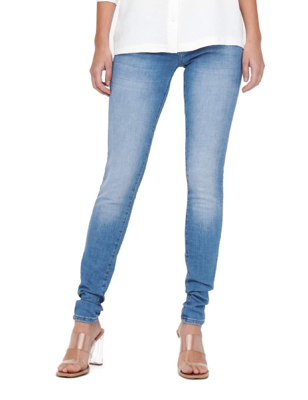 Pantalón vaquero Only Coral azul celeste Skinny para mujer