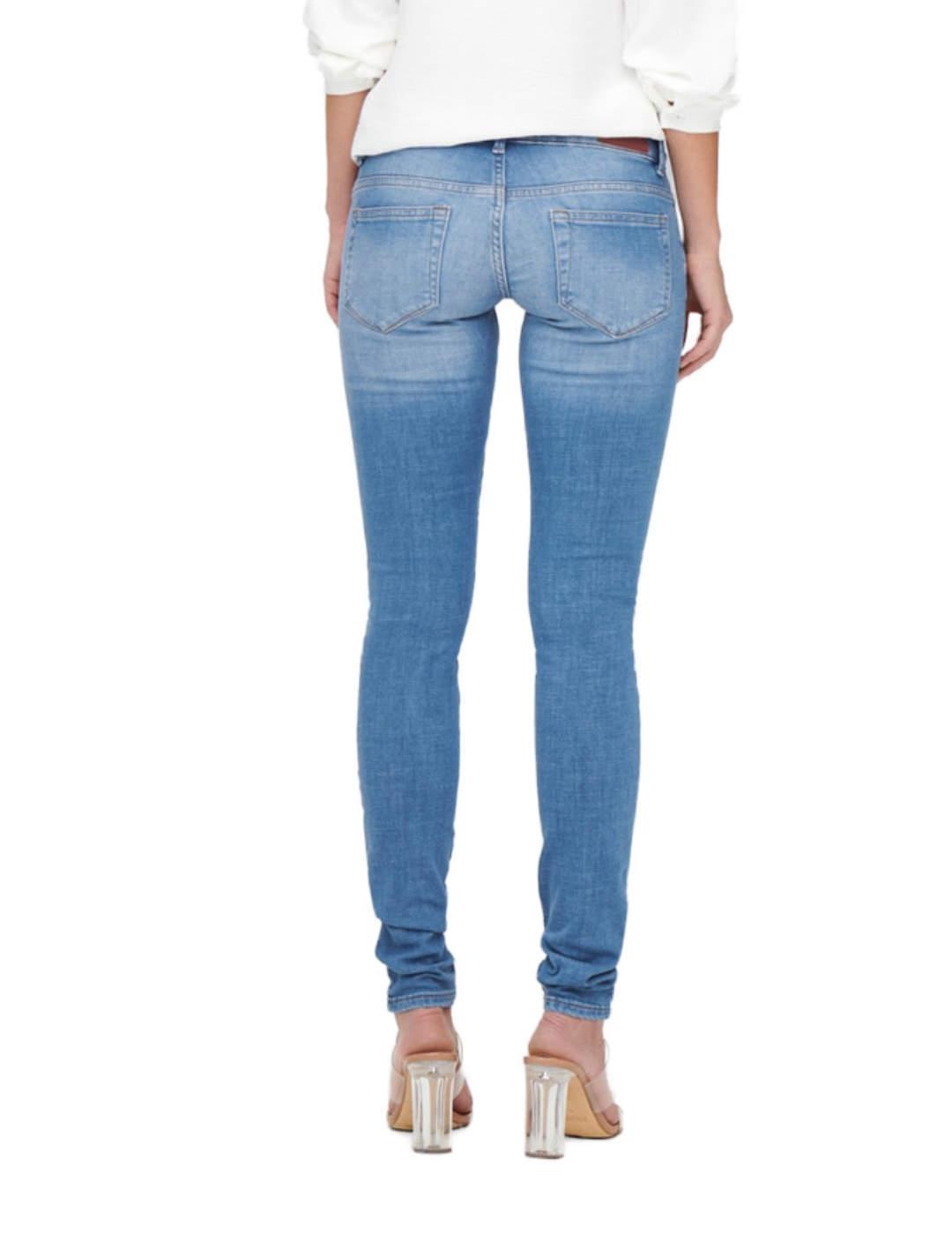 Pantalón vaquero Only Coral azul celeste Skinny para mujer