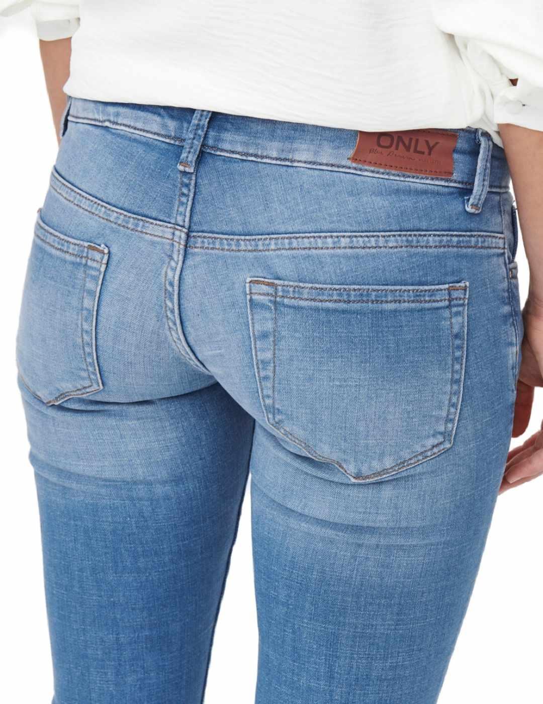 Pantalón vaquero Only Coral azul celeste Skinny para mujer