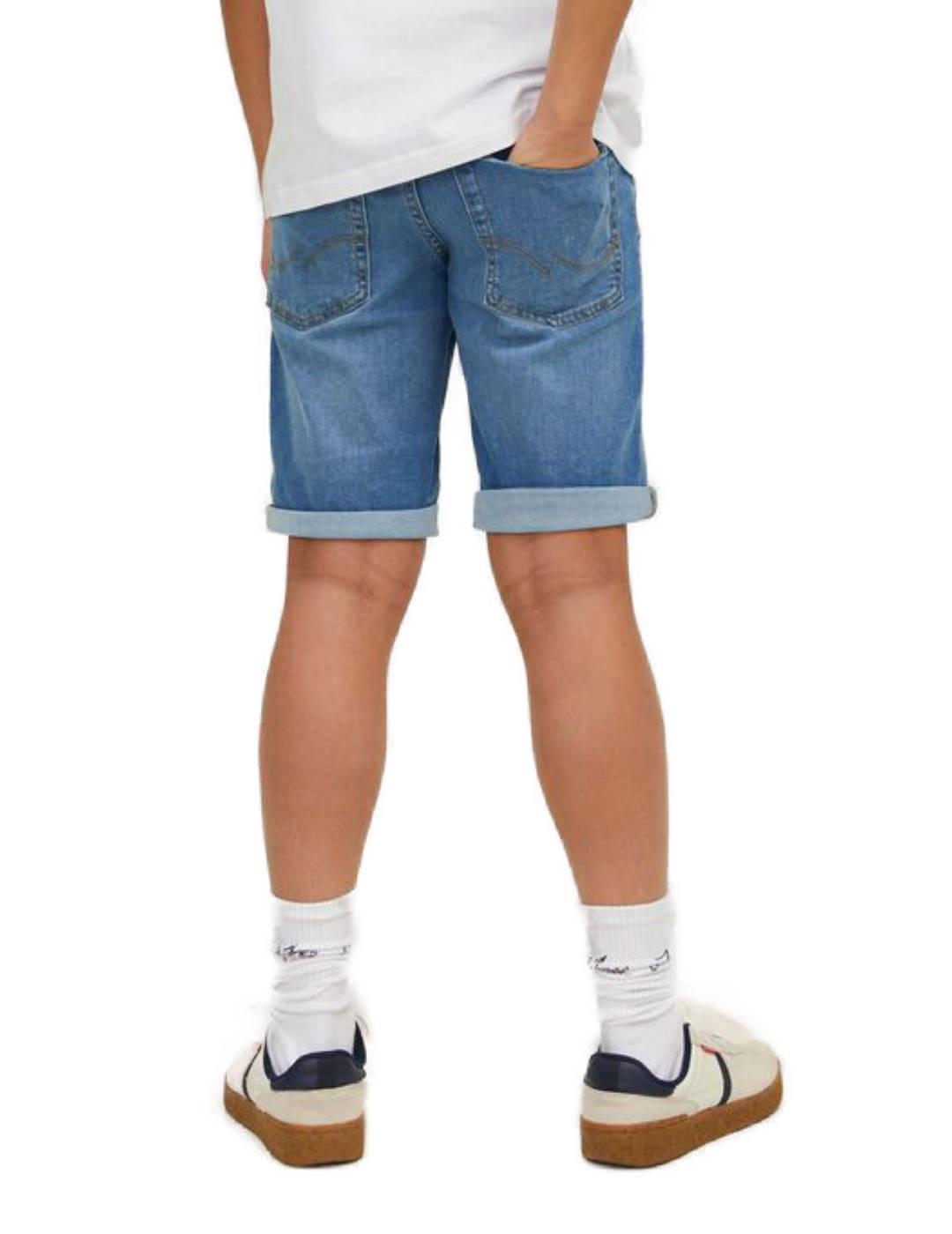 Bermuda Jack&Jones Junior Rick azul corte recto para niño