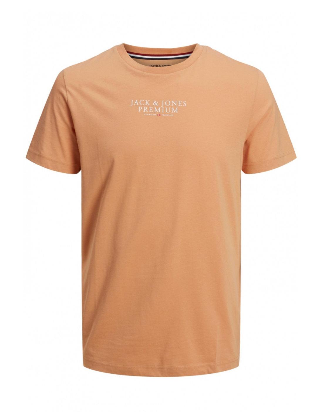 Camiseta Jack&Jones Bluarchie naranja de hombre