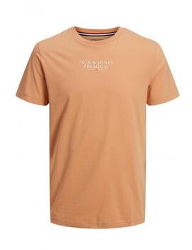 Camiseta Jack&Jones Bluarchie naranja manga corta de hombre