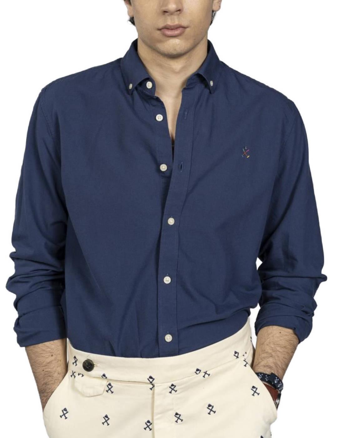 Camisa Harper Oxford marino para hombre