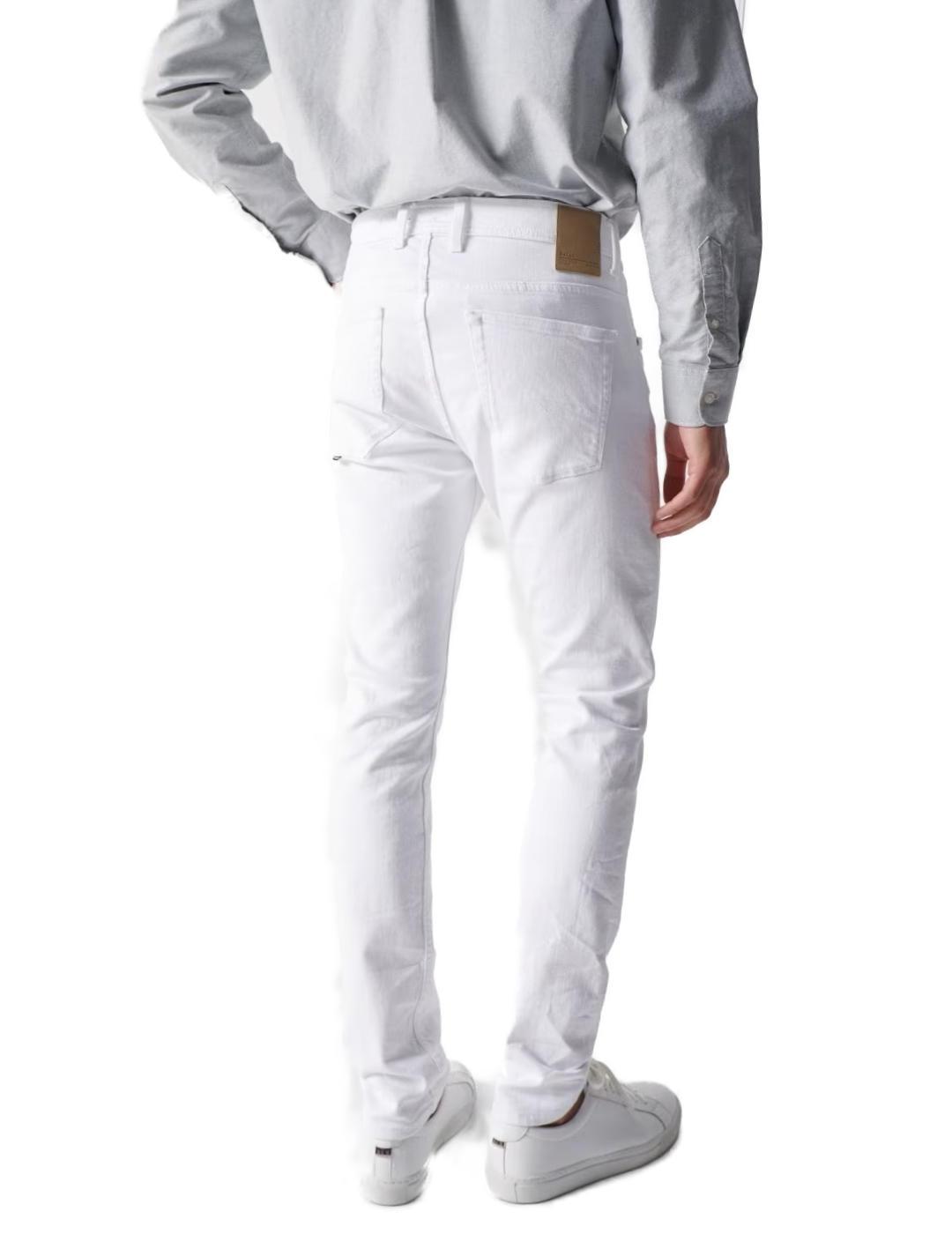 Pantalón Salsa de sarga slim blanco para hombre-Sg