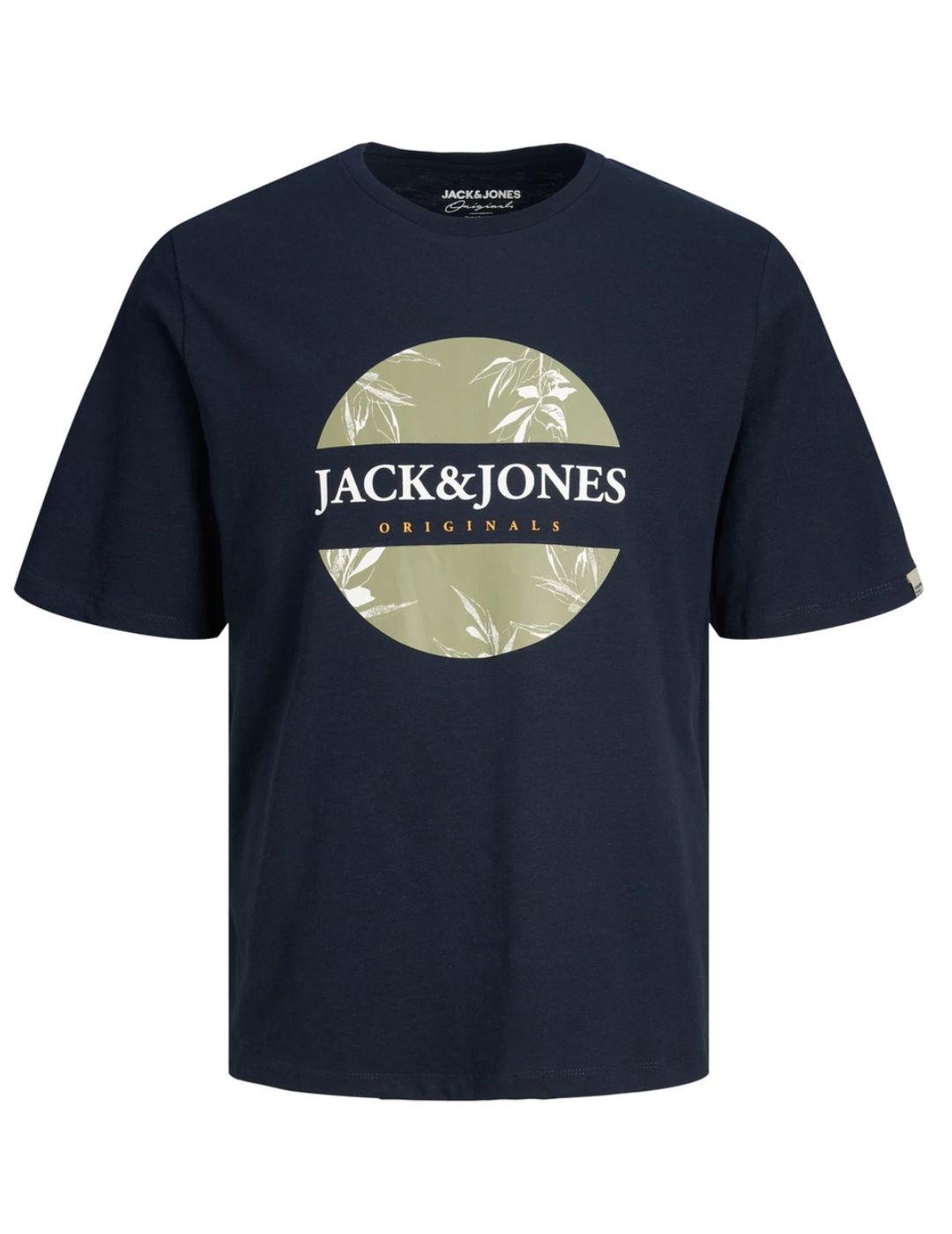 Camiseta Jack&Jones Junior Crayon manga corta marino de niño