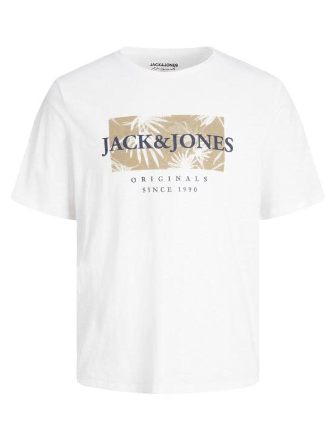 Camiseta Jack&Jones Junior Crayon blanca manga corta de niño