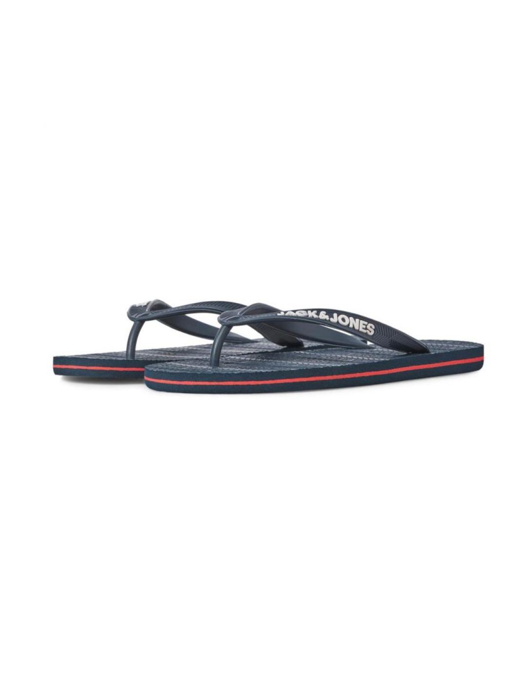 Chanclas Jack&Jones Basic marino de hombre-sg