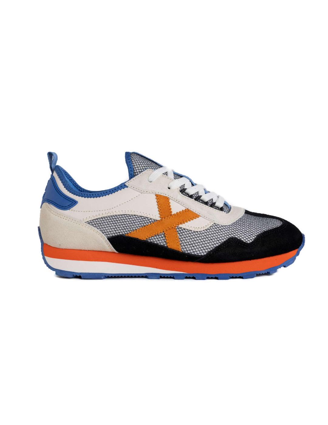 Zapatillas Munich Um 55 multicolor azul/naranja para hombre