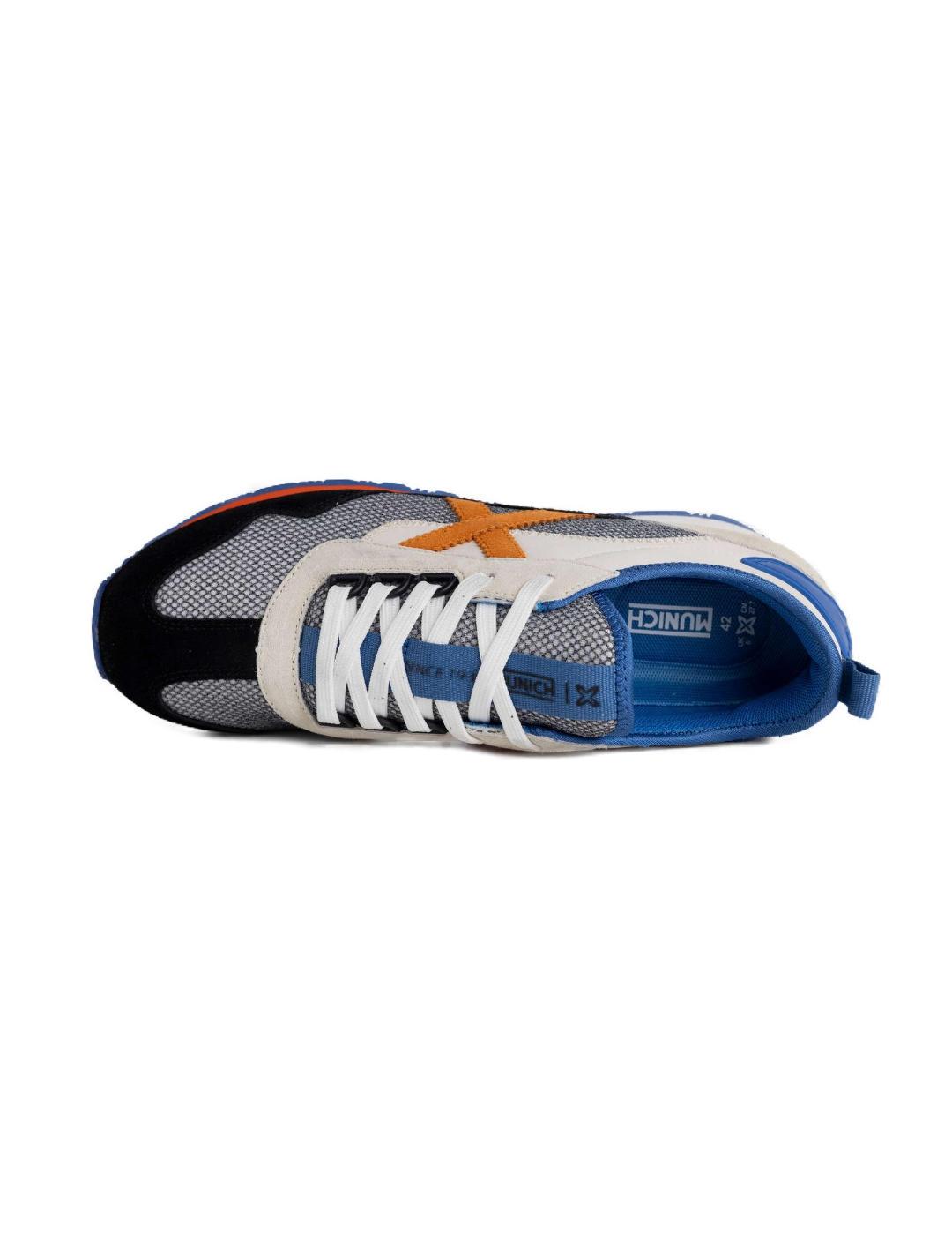 Zapatillas Munich Um 55 multicolor azul/naranja para hombre