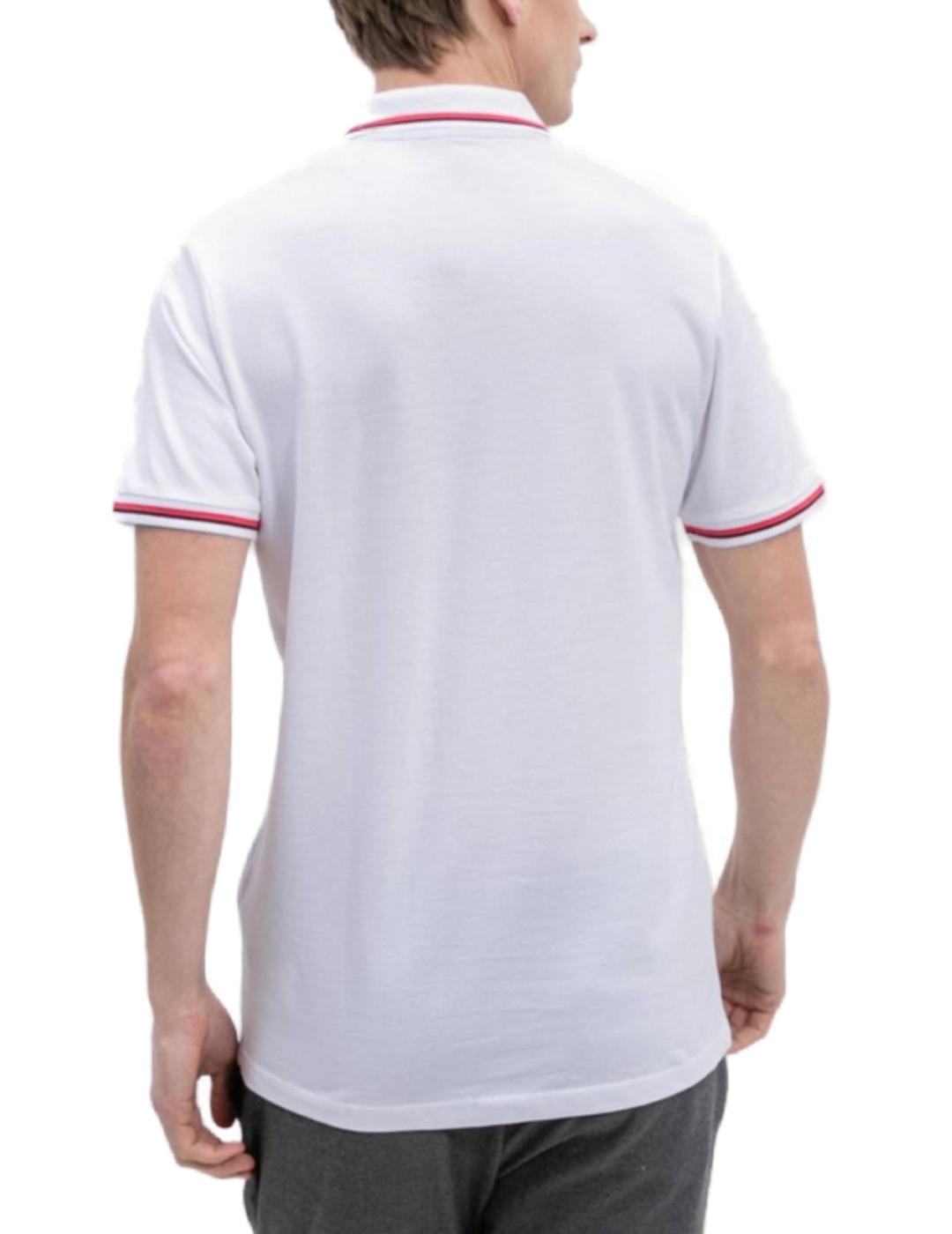 Polo Jack&Jones Atlas blanco manga corta para hombre
