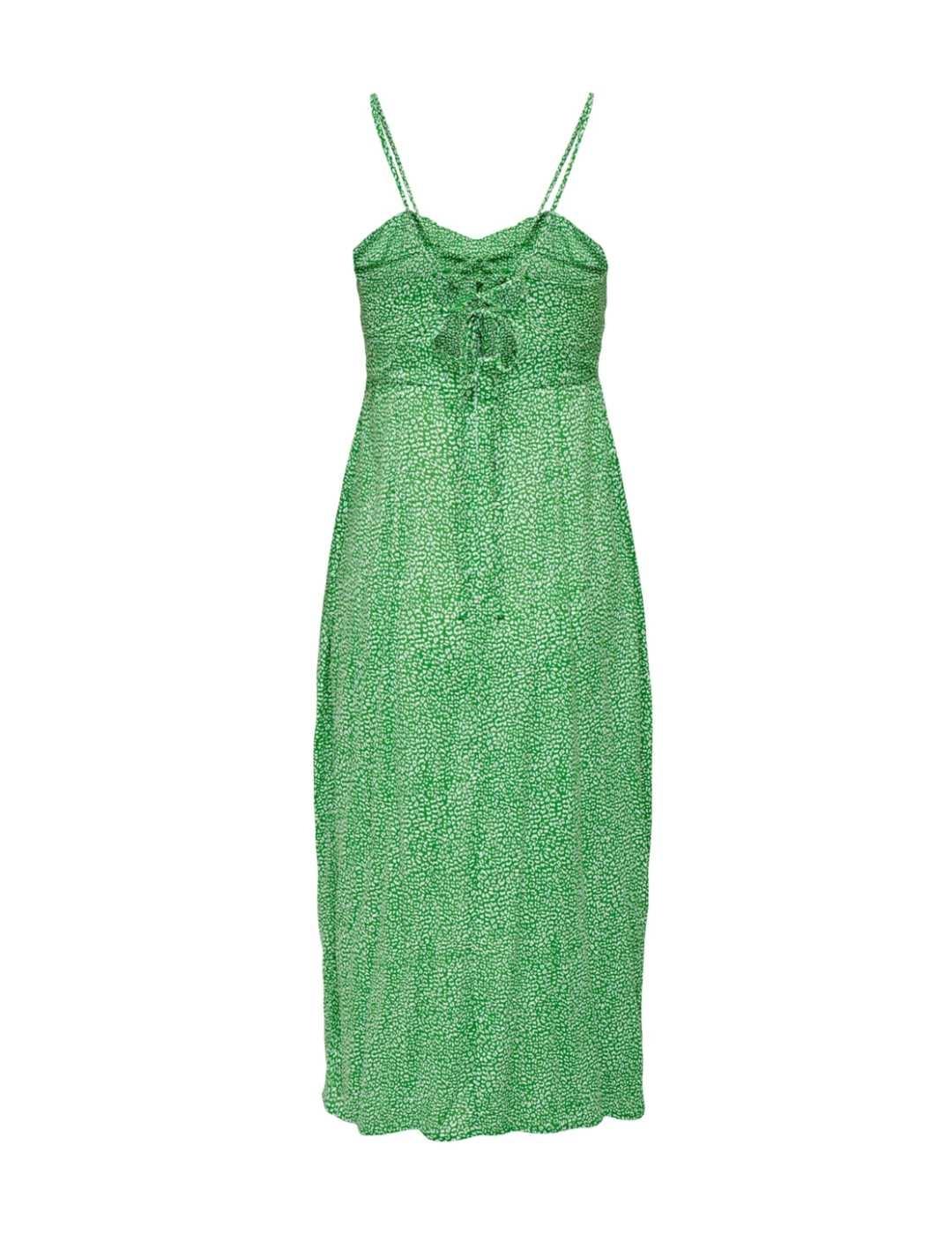 Vestido Only Leonora verde estampado para mujer
