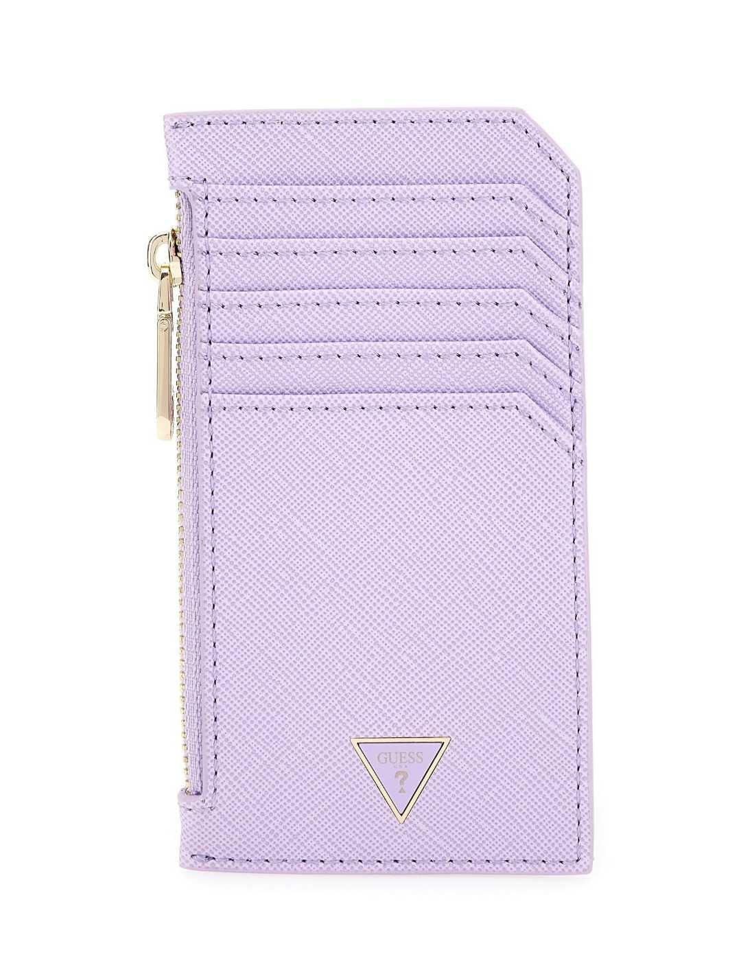 Tarjetero Guess lavanda pequeño para mujer